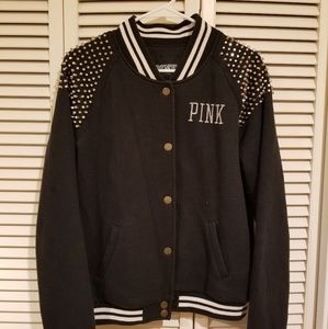 PINK by VS Studded Varsity Jacket M